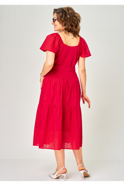 Платье EVA GRANT 7297С красный - фото 4