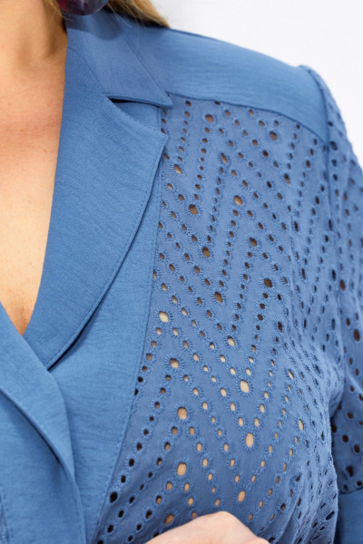 Брюки, жакет Линия Л А-2079 голубой - фото 9