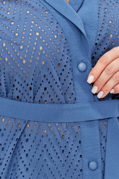 Брюки, жакет Линия Л А-2079 голубой - фото 8