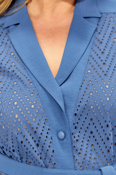 Брюки, жакет Линия Л А-2079 голубой - фото 7