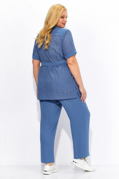 Брюки, жакет Линия Л А-2079 голубой - фото 4