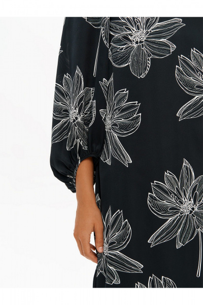 Платье Nelva 51733 черный-принт - фото 5