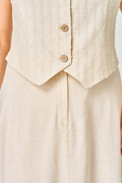 Жилет, юбка DaLi 3801.2 беж - фото 4