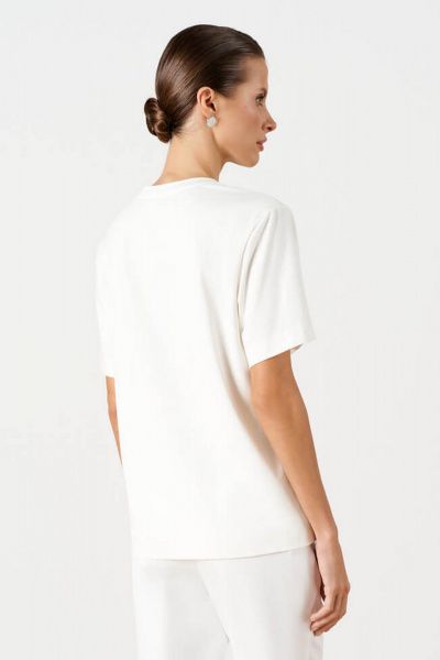 Футболка Nelva 23206 молочный - фото 4