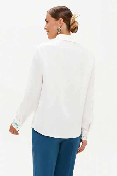 Блуза Nelva 23359 молочный - фото 6