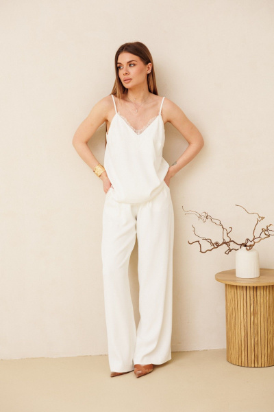 Брюки, топ Ambera Style 2160-1 молоко - фото 3