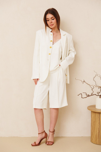 Жакет, шорты Ambera Style 2163 молоко - фото 2