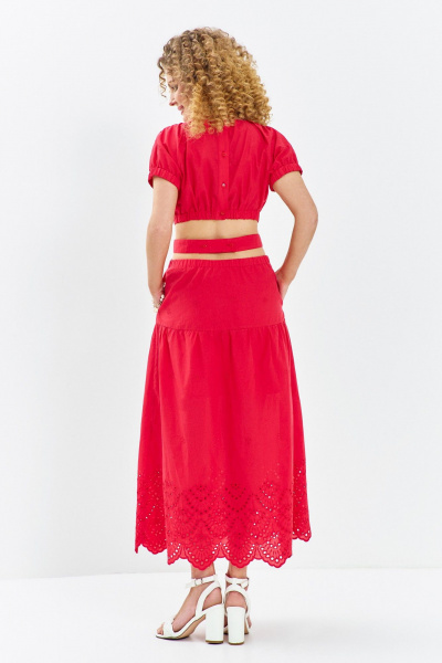 Платье Euromoda 721 красный - фото 3