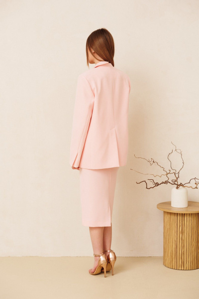 Жакет, юбка Ambera Style 2165 пудра - фото 6