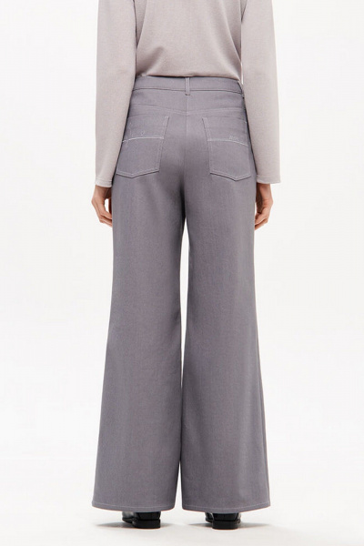 Брюки Nelva 31205 серый-джинс - фото 4