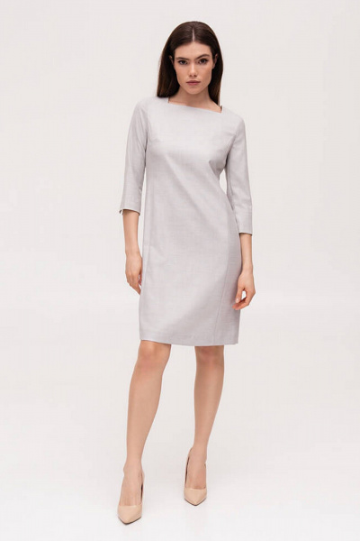 Платье Nelva 51575 серый - фото 1