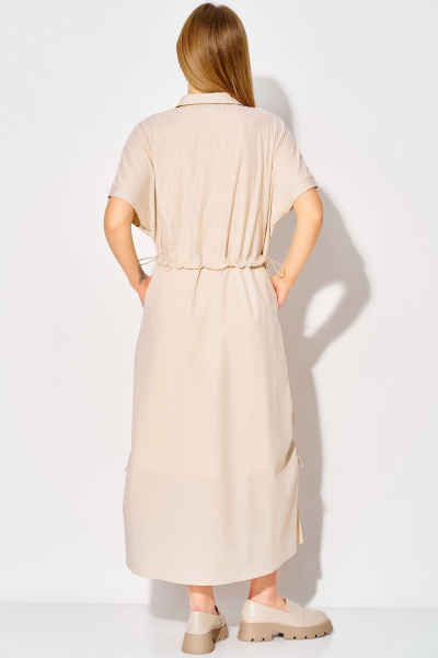 Платье Laikony L-254 бежевый - фото 4
