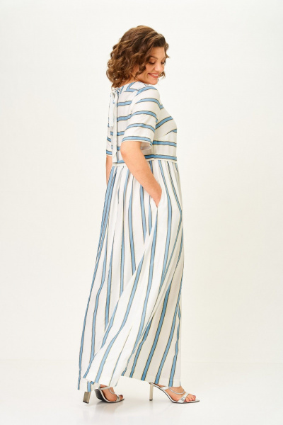 Платье Michel chic 2165/1 голубой_штрих - фото 4