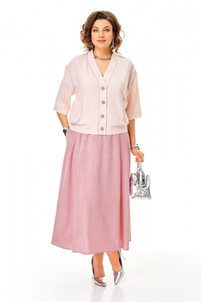 Жакет, юбка Aira Style 24143 пыльная_роза - фото 9