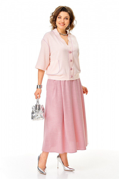 Жакет, юбка Aira Style 24143 пыльная_роза - фото 8