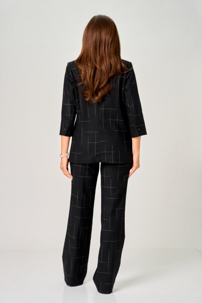 Брюки, жакет LeNata 20554 черный-в-клетку - фото 8
