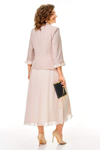 Жакет, юбка Aira Style 24144 бежевый - фото 7