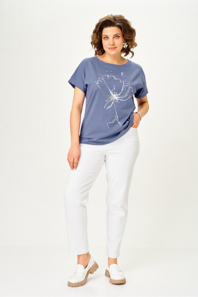 Джемпер Rumoda 2063 индиго - фото 8