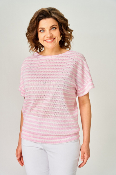 Джемпер Rumoda 2262 розовый - фото 7