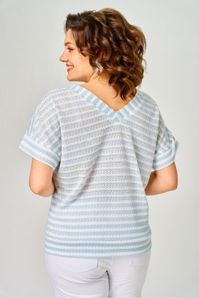 Джемпер Rumoda 2262 светло-голубой - фото 10