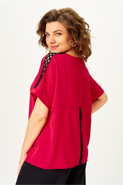 Блуза Rumoda 2274 красный_кр.р. - фото 3