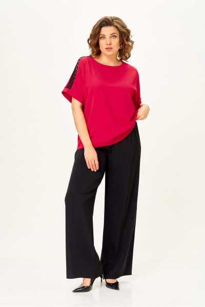 Блуза, брюки Rumoda 2275 красный_кр.р. - фото 1