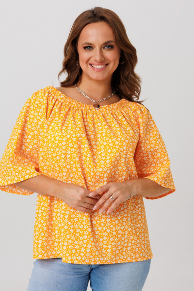 Блуза Anastasia м-1251.1 оранжевый - фото 10