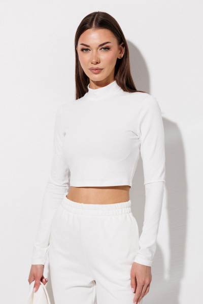Брюки, жакет, лонгслив V&N Fashion 1130 белый - фото 3