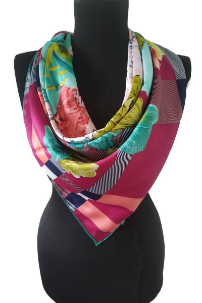 Шаль текстиль с ручной обработкой и магнитной булавкой TrendCorner 3-11-11-186 1138+булавка - фото 2