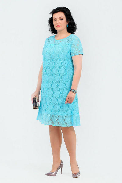 Платье MadameRita 5099 бирюза - фото 2