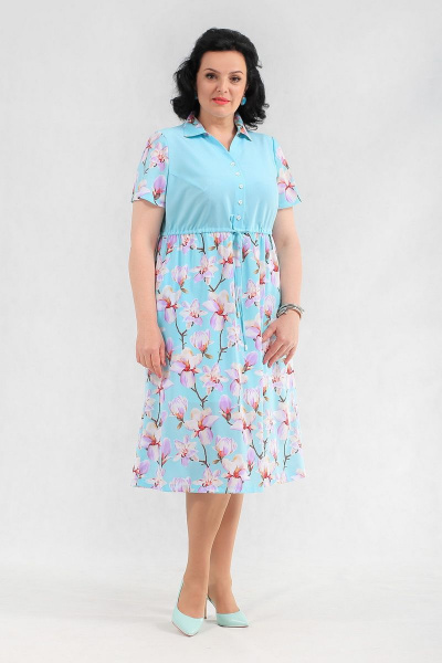 Платье MadameRita 5140 бирюза - фото 2