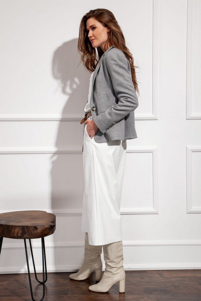Блейзер Nova Line 10267 серый_меланж - фото 4