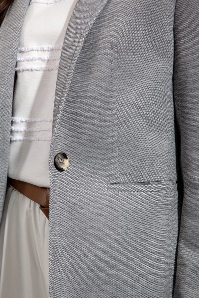 Блейзер Nova Line 10267 серый_меланж - фото 3