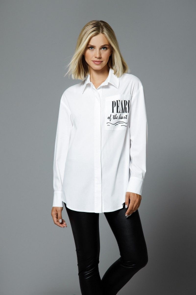 Блуза DILIA 0524 белый - фото 2