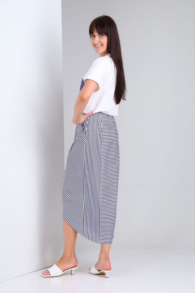 Майка, юбка VIA-Mod 480 синий_цветок - фото 6