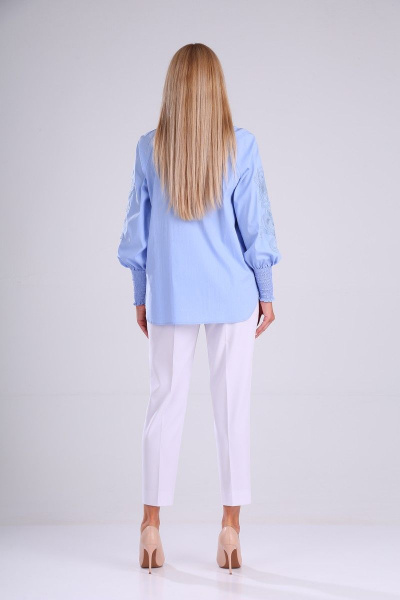 Блуза SandyNa 13955 голубой - фото 8
