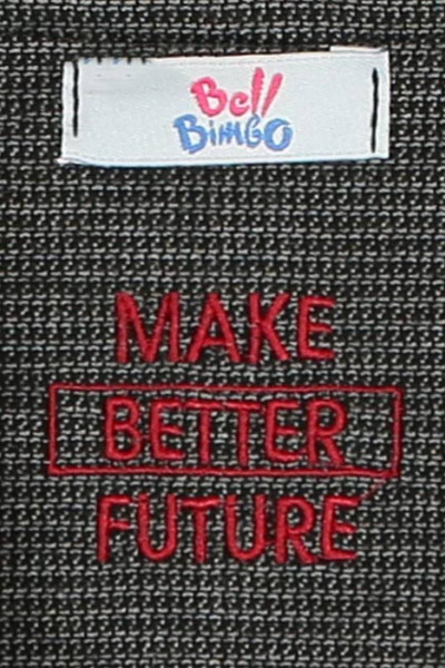 Джентльменский жакет из трикотажа и хлопка для мальчика Bell Bimbo 192161 графит меланж - фото 6