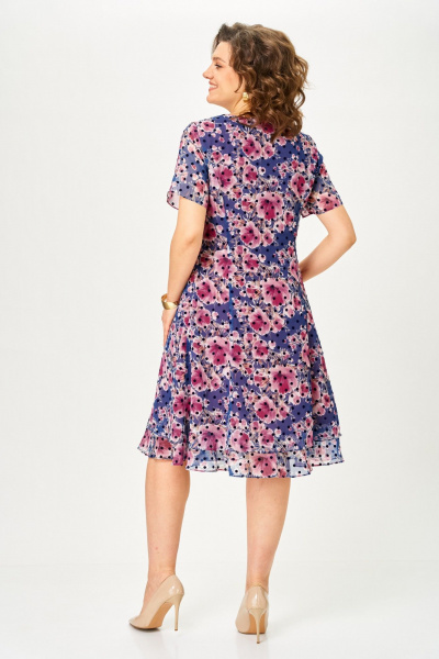 Платье Moda Versal П-2383 индиго - фото 8
