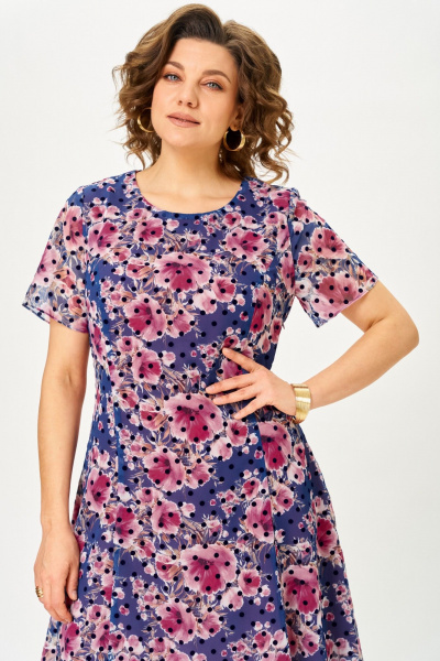 Платье Moda Versal П-2383 индиго - фото 6