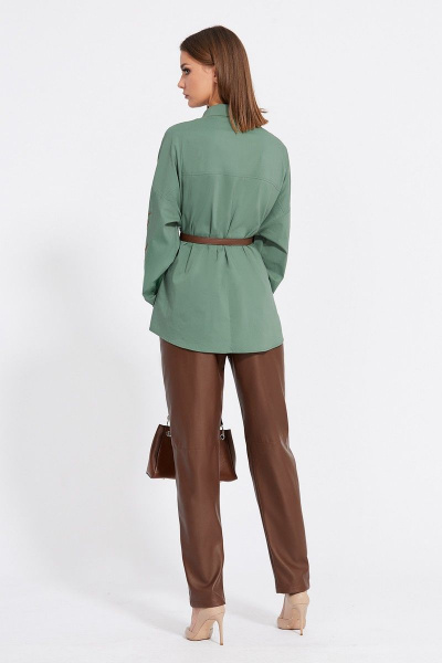 Блуза EOLA 2065 хаки - фото 6
