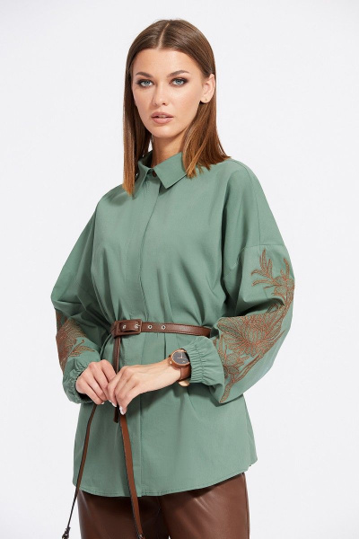 Блуза EOLA 2065 хаки - фото 1