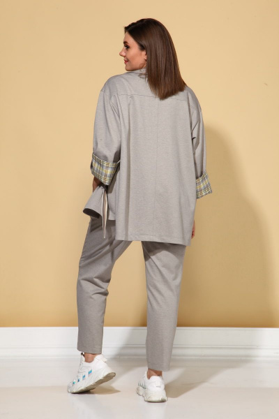 Брюки, жакет ALEZA 1033 серый - фото 5