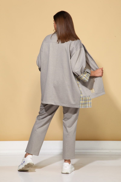 Брюки, жакет ALEZA 1033 серый - фото 4