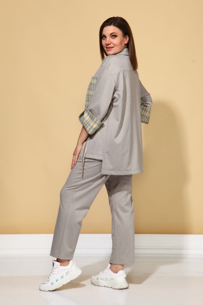 Брюки, жакет ALEZA 1033 серый - фото 3