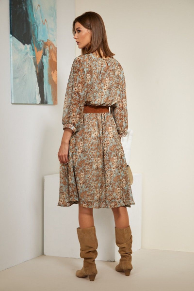 Платье Butеr 2271 цветы_на_мятном - фото 3