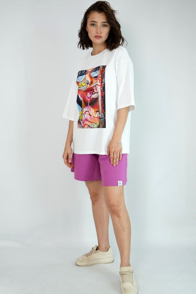 Футболка свободного кроя из трикотажа для повседневной носки Kivviwear 4034.05 - фото 8