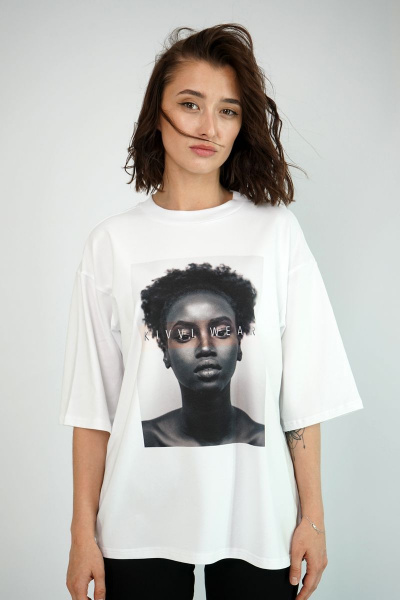 Футболка свободного кроя из хлопка для круглогодичного стиля Kivviwear 4034.06 - фото 1