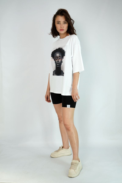 Футболка свободного кроя из хлопка для круглогодичного стиля Kivviwear 4034.06 - фото 7