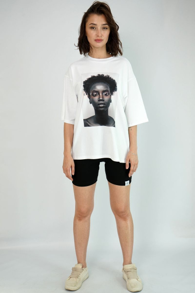 Футболка свободного кроя из хлопка для круглогодичного стиля Kivviwear 4034.06 - фото 3