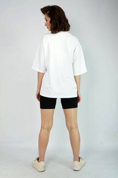 Футболка свободного кроя из трикотажа для комфортных образов Kivviwear 4034.11 - фото 6